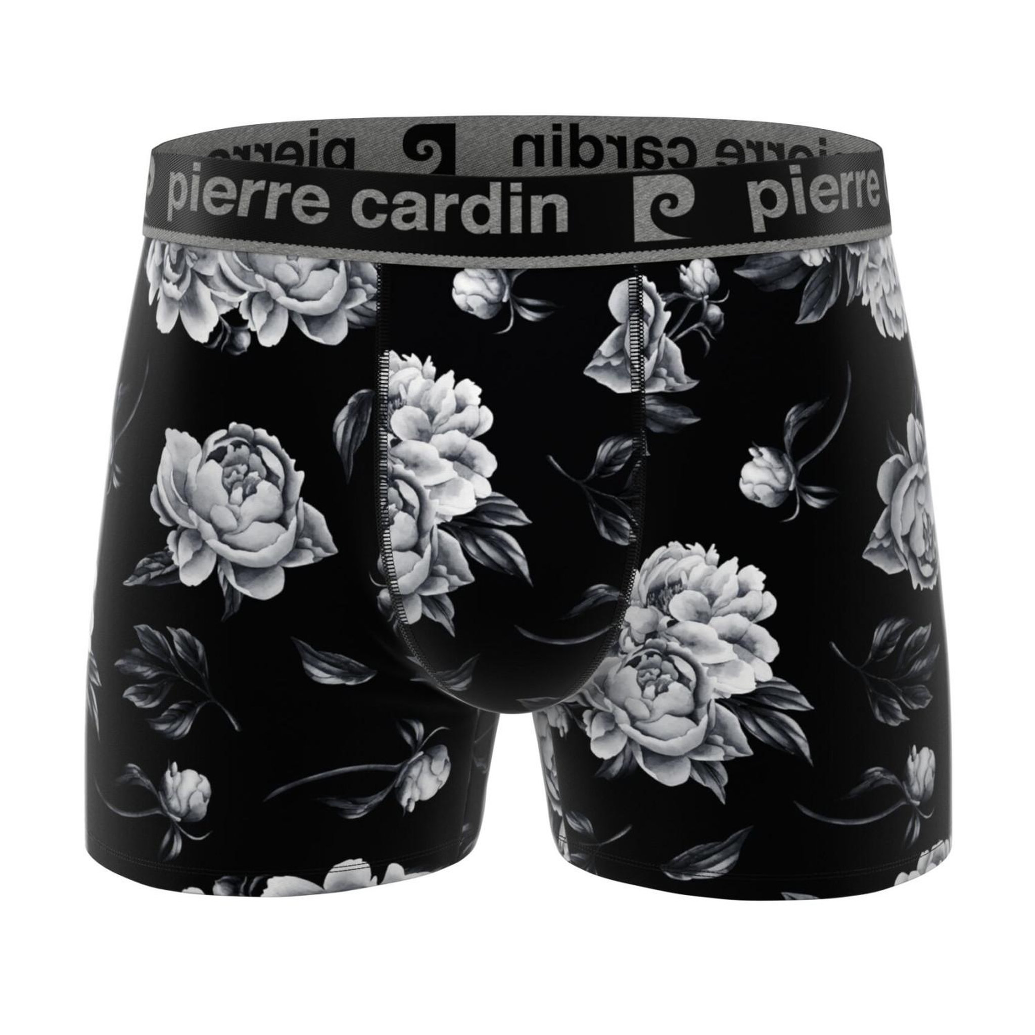 Voir la diapositive 3 : PIERRE CARDIN Lot de 3 boxers homme flowers