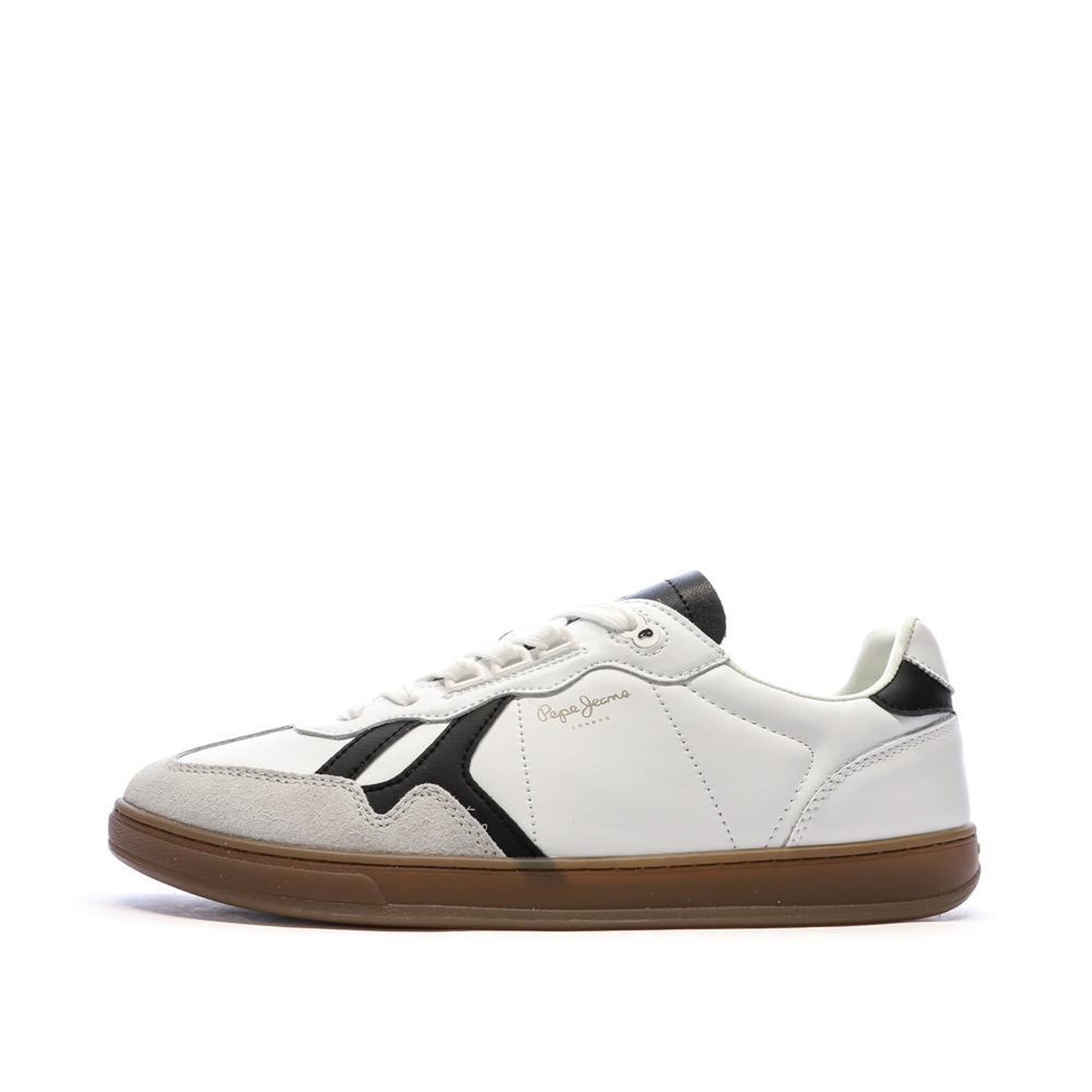 Voir la diapositive 1 : Pepe Jeans Baskets Blanches/Noires Homme Pepe jeans Ball