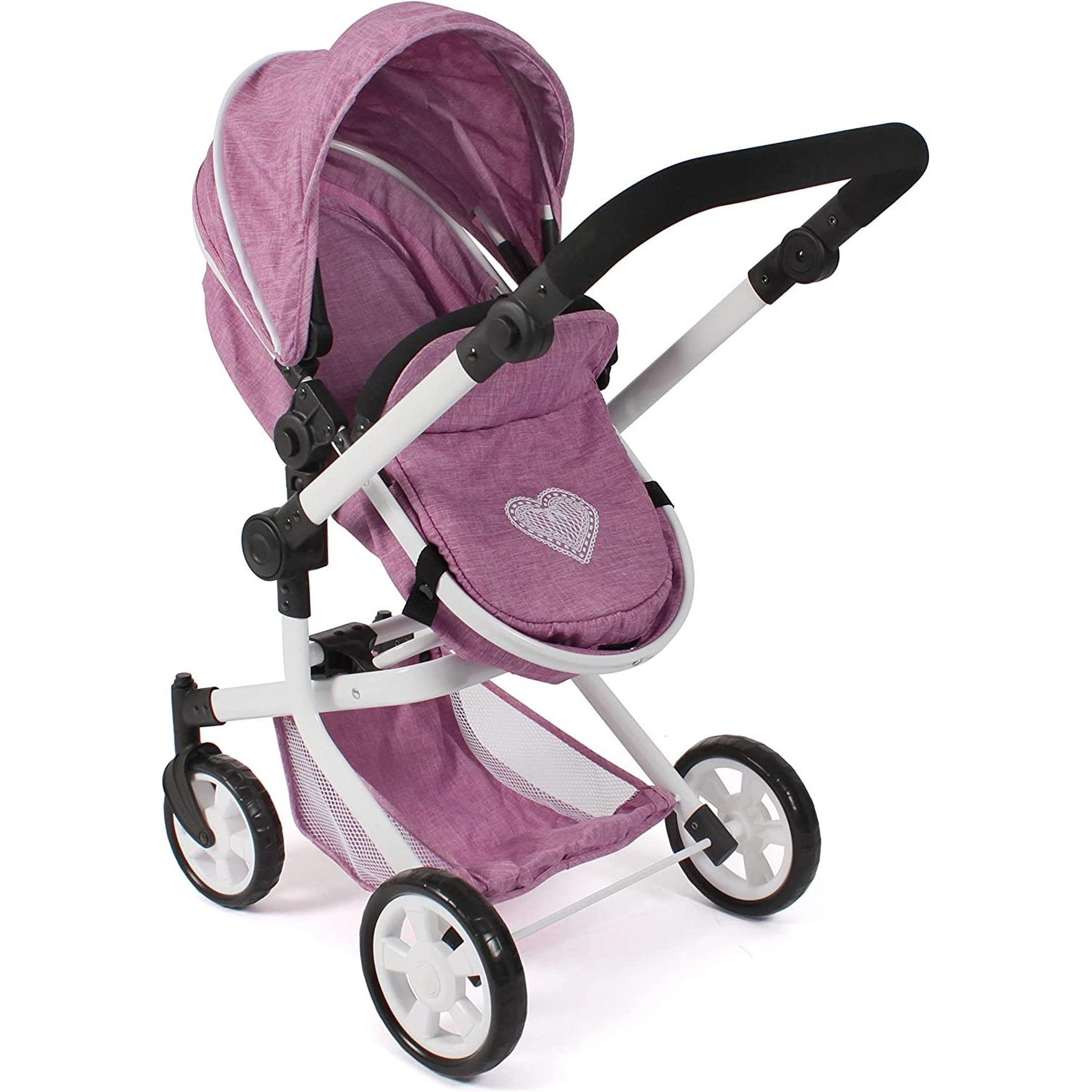 Voir la diapositive 3 : BAYER CHIC 2000 Poussette combinée 2 en 1 Mika Jean rose