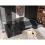 Voir la diapositive 3 : BEST MOBILIER Bastian - canapé panoramique en u 7 places convertible avec coffre en velours texturé