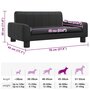 Voir la diapositive 6 : VIDAXL Lit pour chien noir 70x45x30 cm similicuir