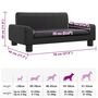 Voir la diapositive 6 : VIDAXL Lit pour chien noir 70x45x30 cm similicuir