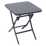HESPERIDE Table d'appoint de jardin carrée Greensboro - Gris Graphite