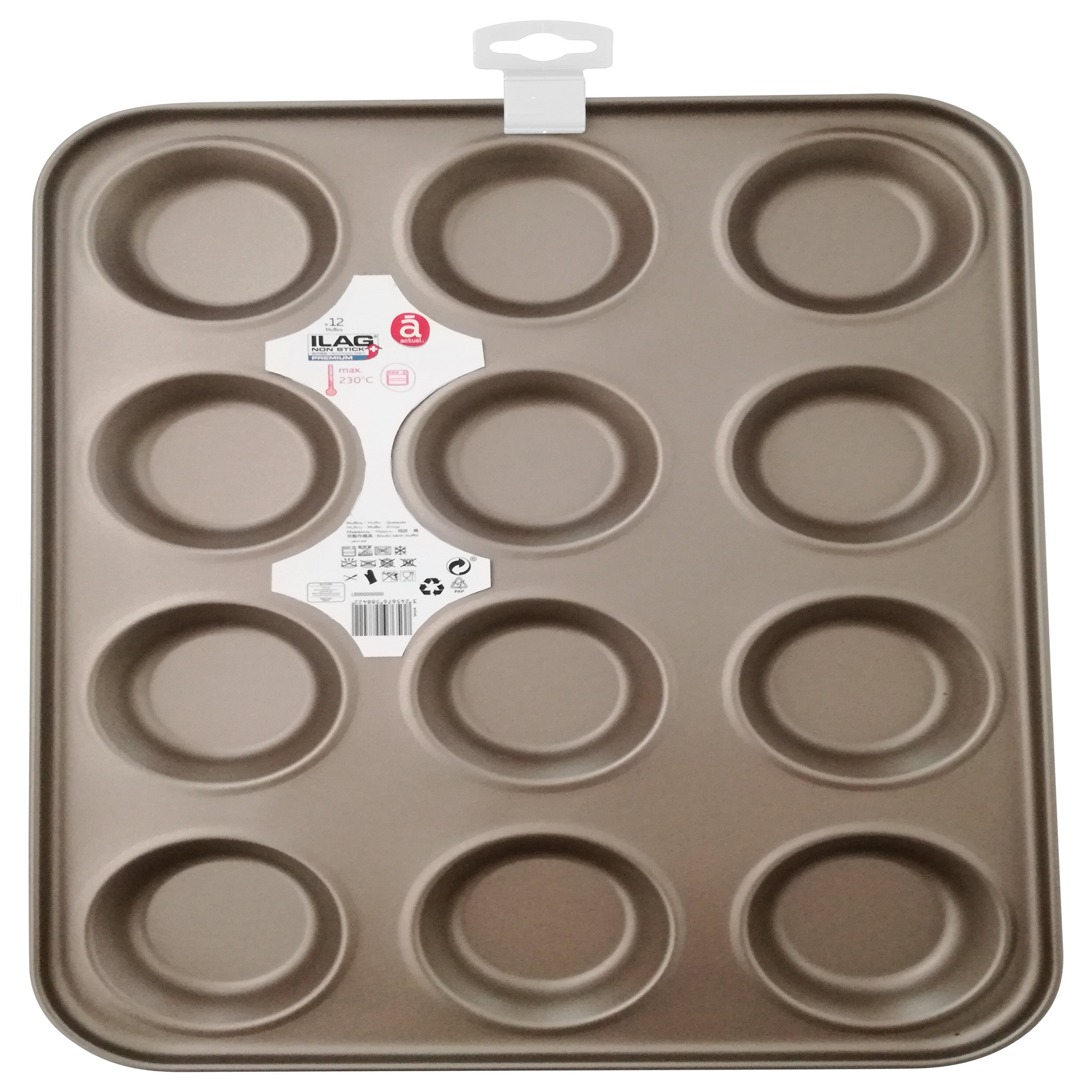 Voir la diapositive 2 : ACTUEL Plaque 12 tartelettes en métal