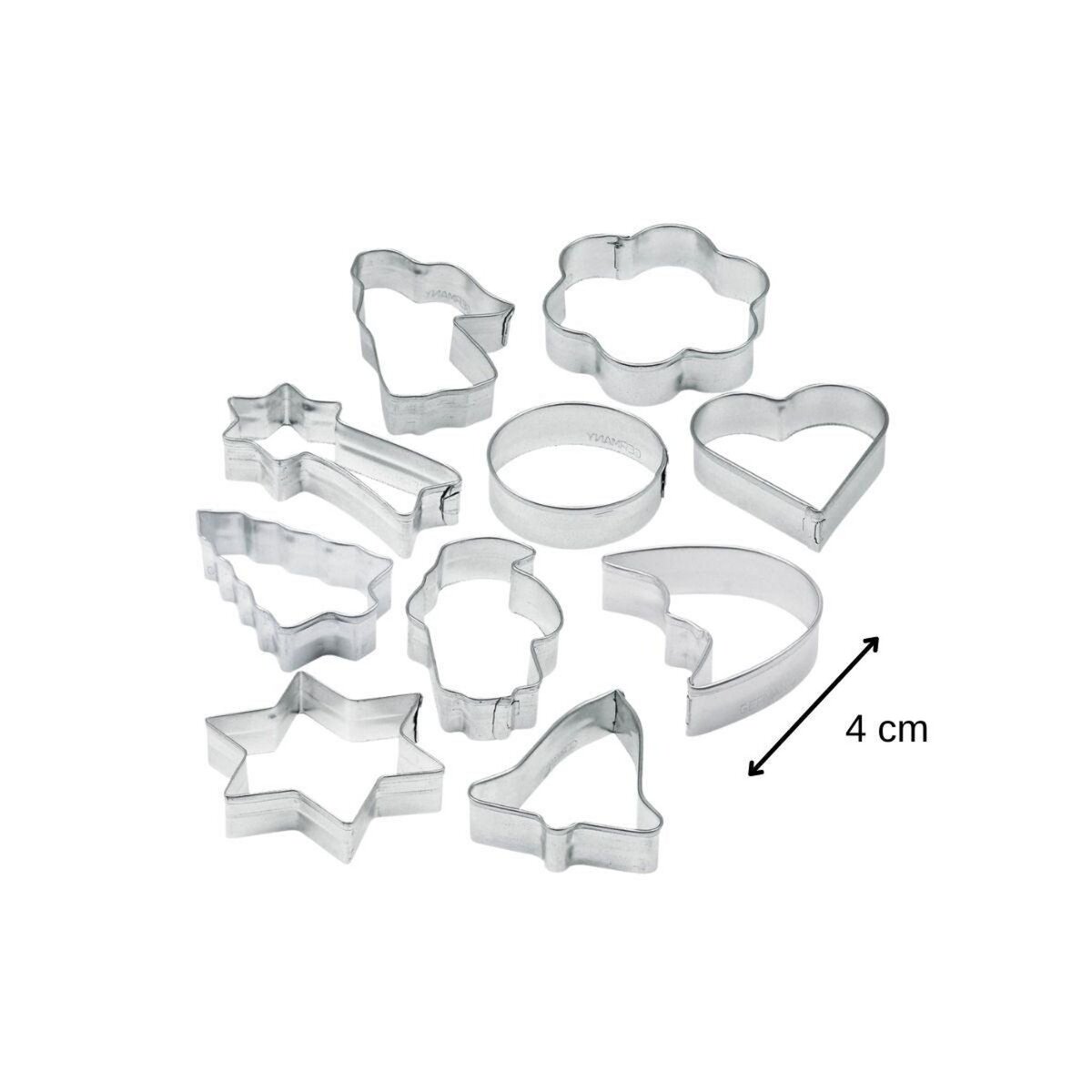 ZENKER Lot de 10 emporte-pièces de Noël sur cintre Zenker Emporte-pièces