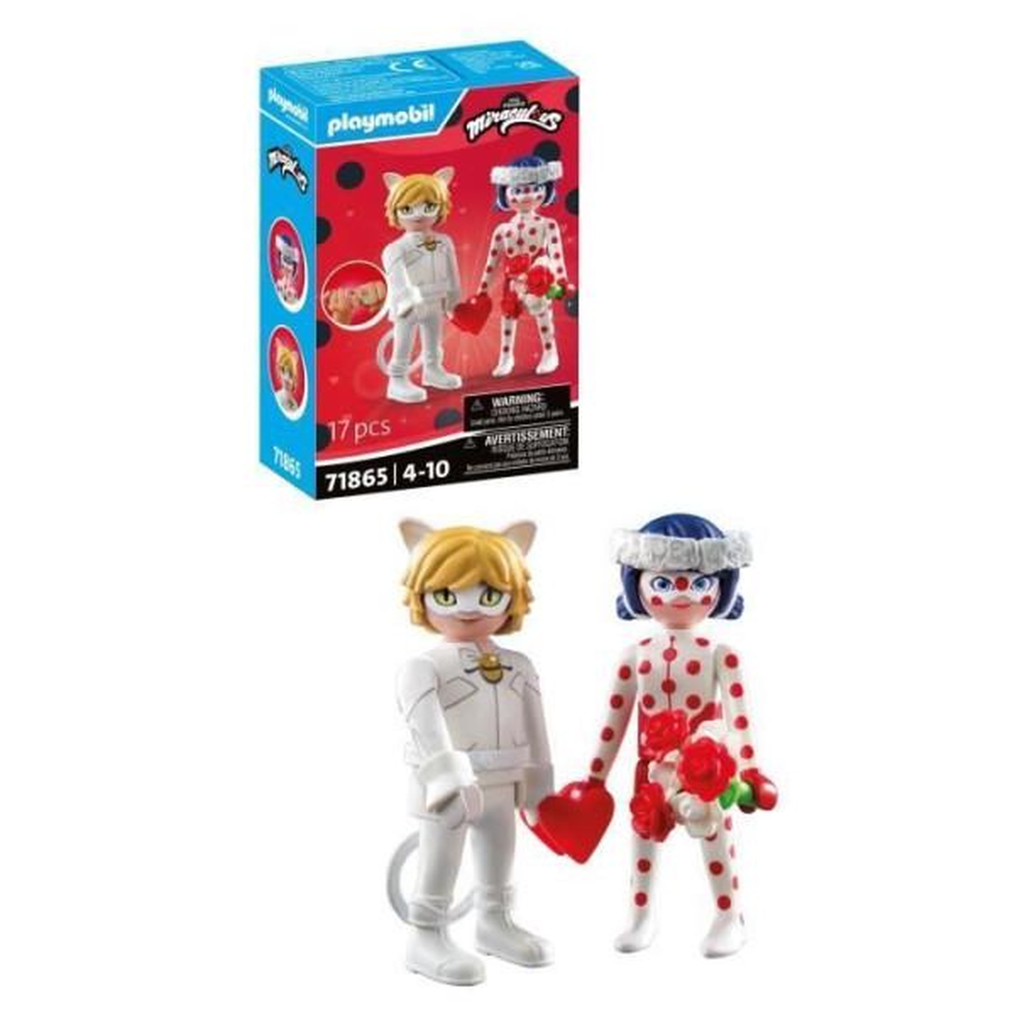 Voir la diapositive 3 : PLAYMOBIL PLAYMOBIL 71865 Mariage Ladybug & Chat Noir, Miraculous, 17 pieces, Des 4 ans