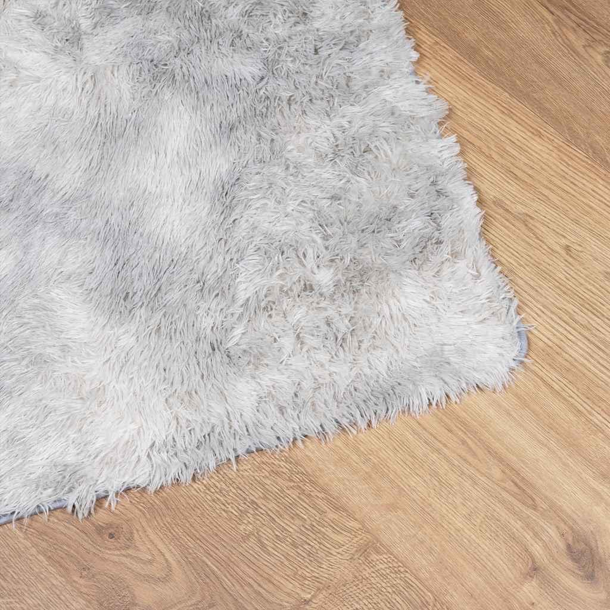 Voir la diapositive 4 : VIDAXL Tapis Shaggy a poils longs NAVARRA gris clair 130x200 cm