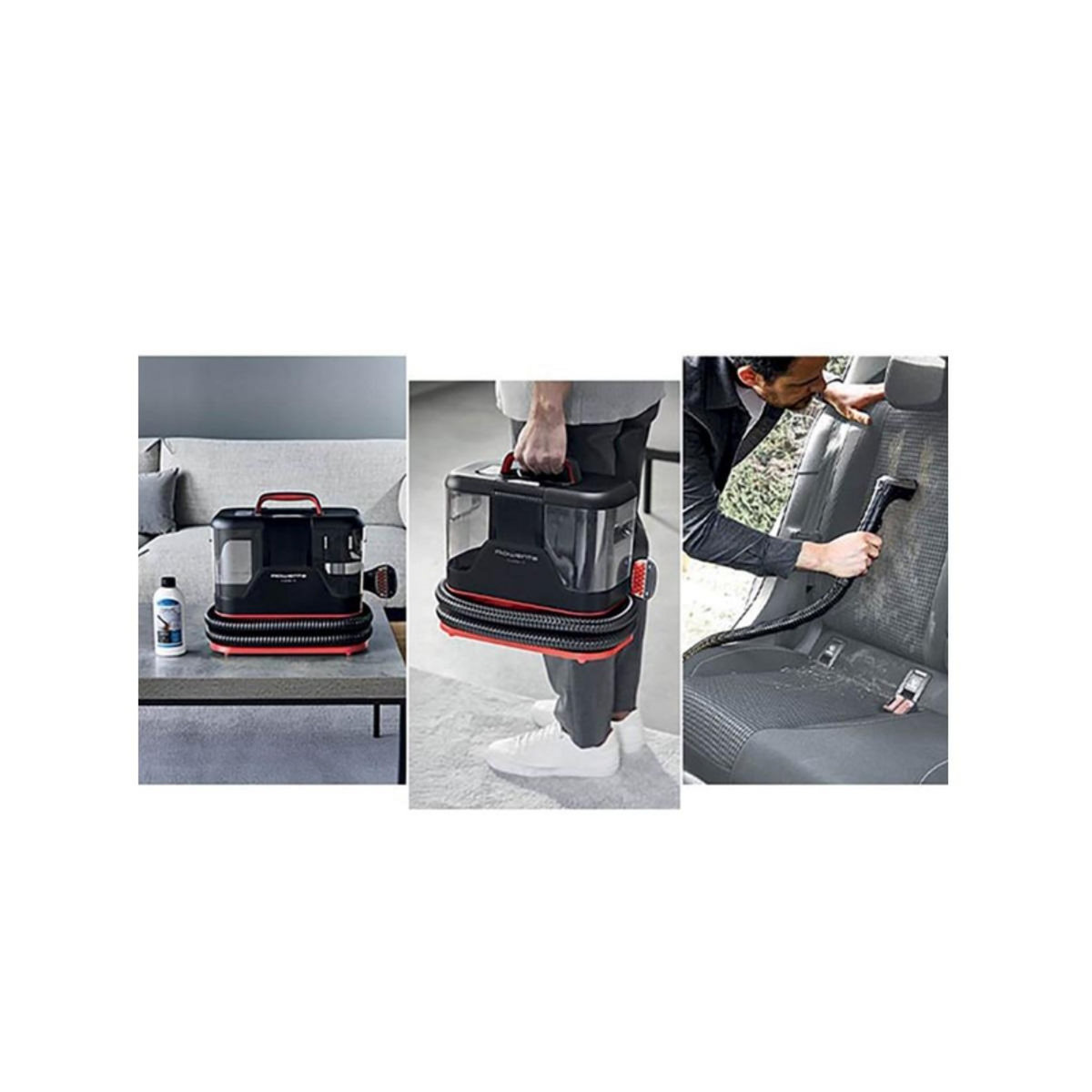 ROWENTA Nettoyeur vapeur à main 400w noir/rouge - IN5012F0