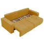 Voir la diapositive 3 : BEST MOBILIER Nicole - canapé droit 4 places convertible avec coffre en tissu