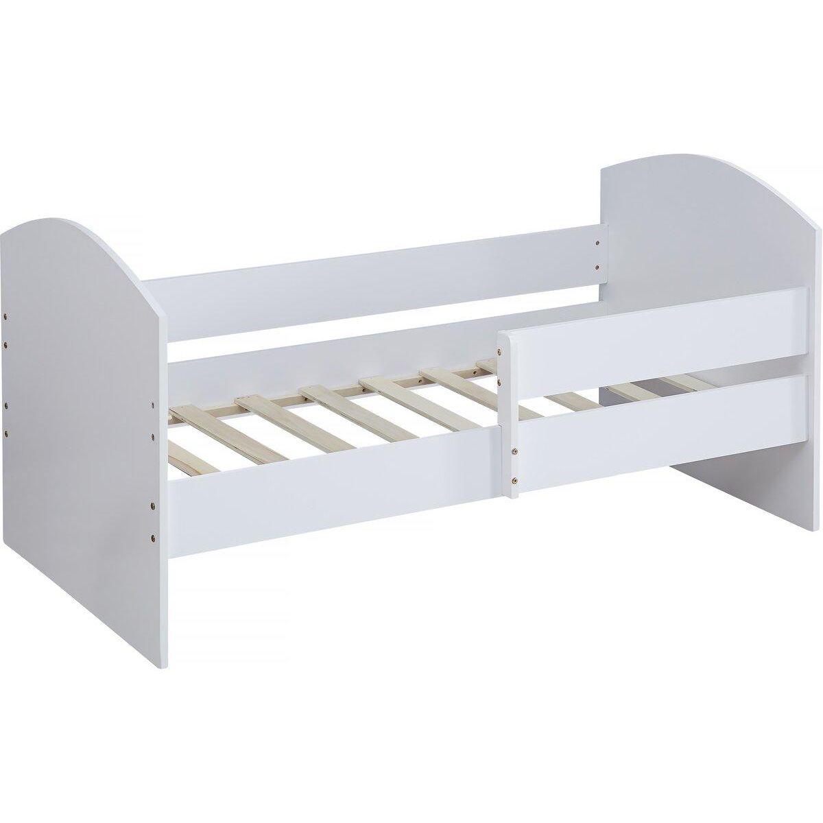 Habitat et Jardin Lit enfant avec barrière  Victoria  - Bois - Blanc - 80 x 160 cm