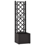 VIDAXL Lit sureleve de jardin treillis systeme d'arrosage Anthracite