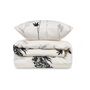 Voir la diapositive 3 : GENERIQUE Parure de lit - 1 housse de couette 220 x 240 cm + 2 taies d'oreiller 60 x 60 cm - 65% coton, 35% polyester - Beige