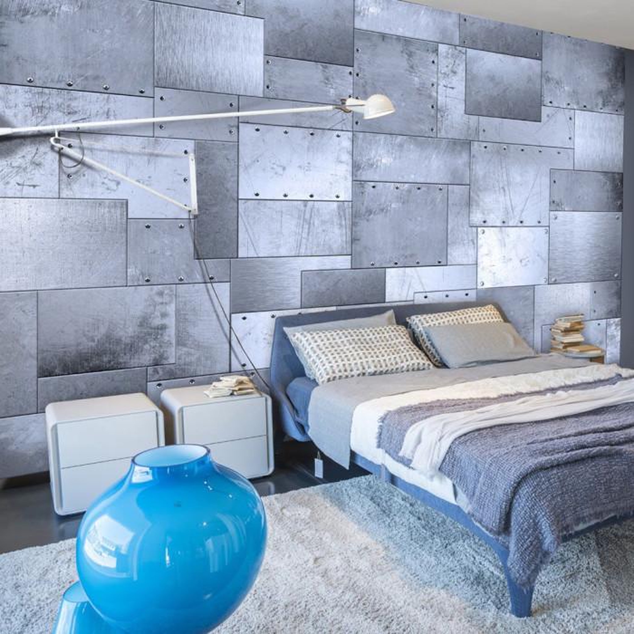 Paris Prix Papier Peint  Industrial Mosaic. Coloris disponibles : Multicolore
