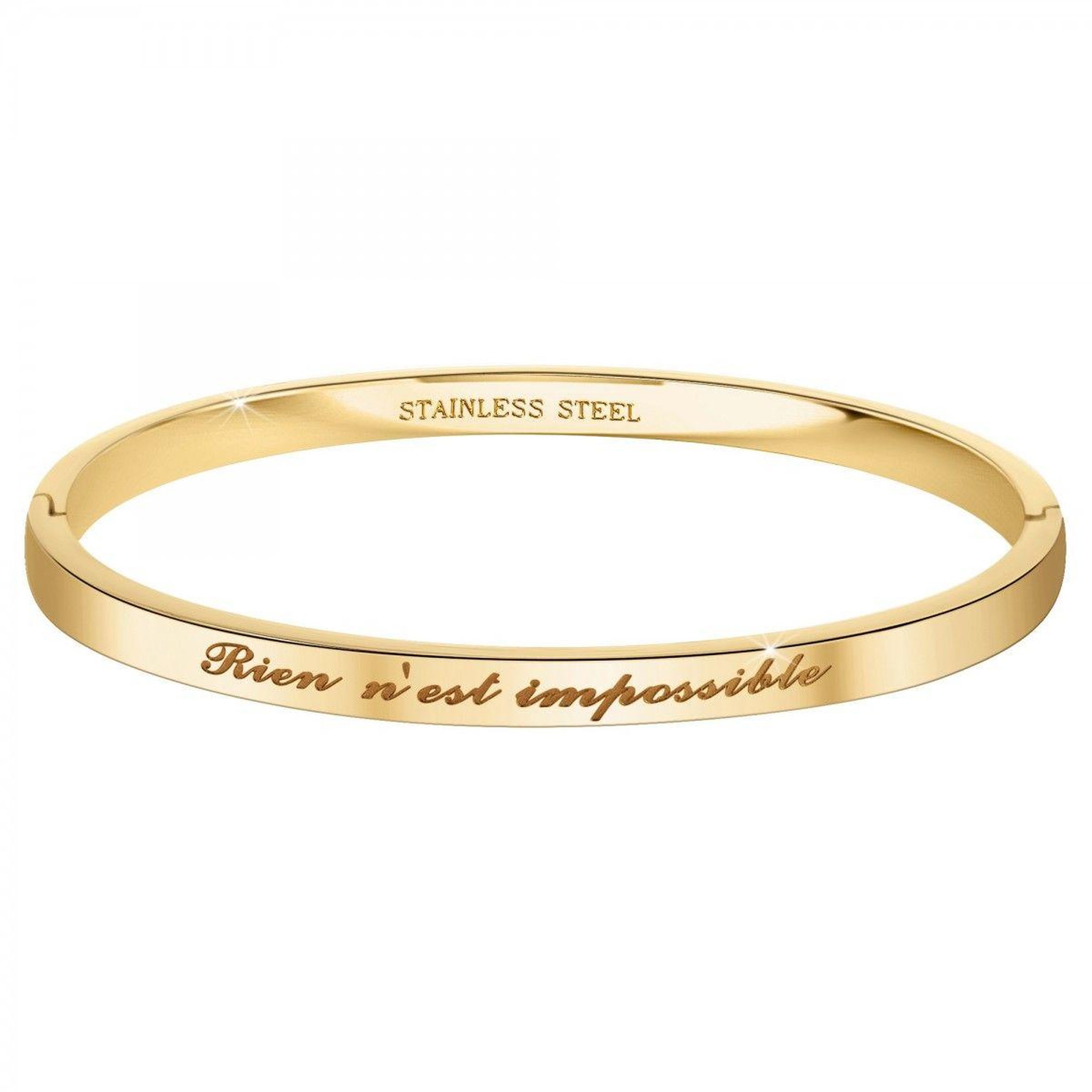 SC CRYSTAL Rien n'est impossible - Bracelet SC Crystal en Acier Finement doré