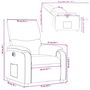 Voir la diapositive 6 : VIDAXL Fauteuil inclinable electrique Rouge bordeaux Tissu