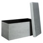 Voir la diapositive 4 : The Home Deco Factory Coffre banc pliable design velours Giulia