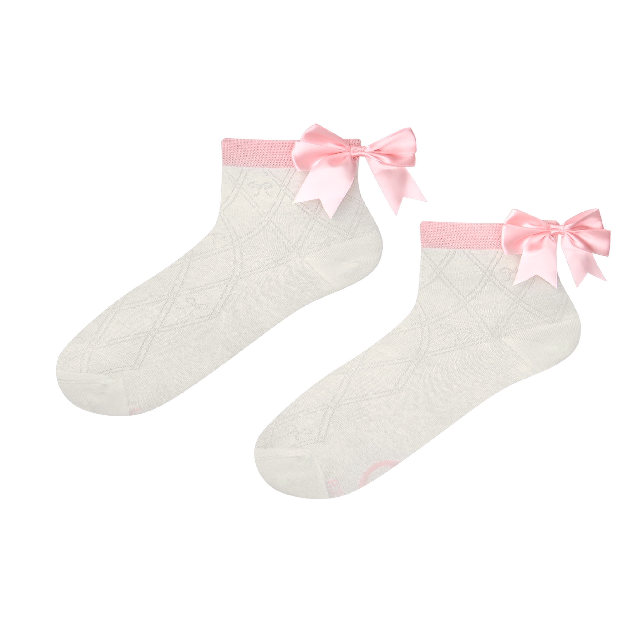 Voir la diapositive 1 : DEDOLES Chaussettes courtes cutecore nœud rose