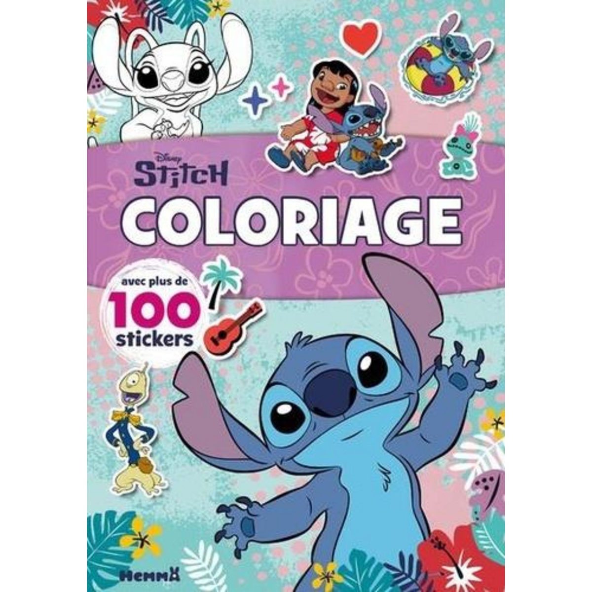 DISNEY STITCH. COLORIAGE AVEC PLUS DE 100 STICKERS, Disney
