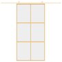 Voir la diapositive 3 : VIDAXL Porte coulissante dore 102,5x205cm verre ESG clair et aluminium