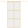 Voir la diapositive 3 : VIDAXL Porte coulissante dore 102,5x205cm verre ESG clair et aluminium