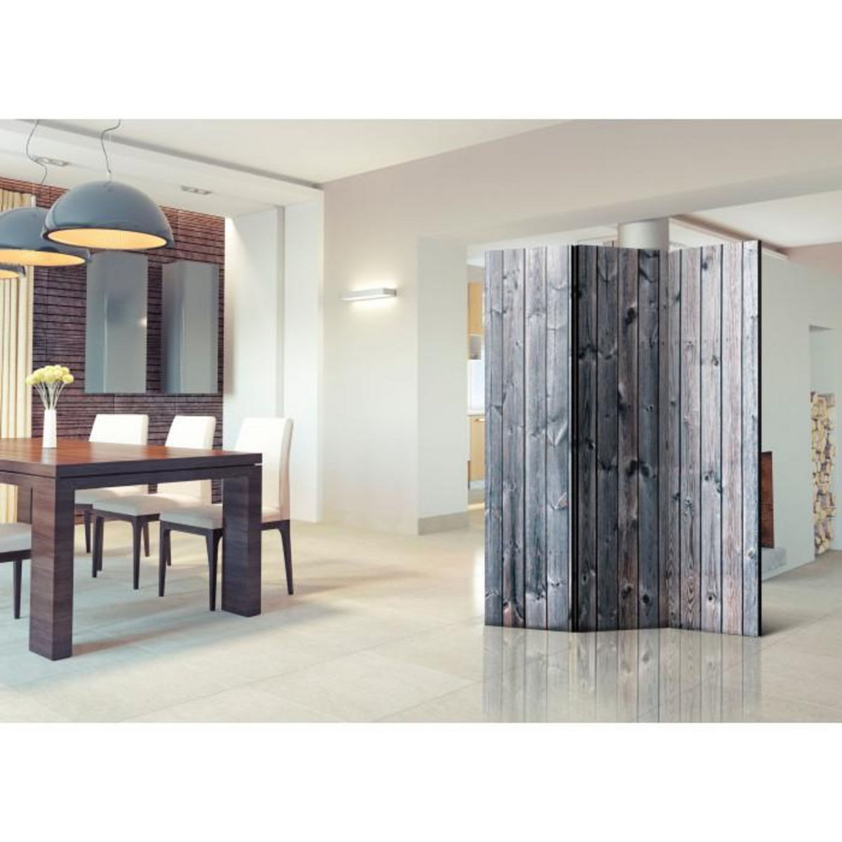 Paris Prix Paravent 3 Volets  Rustic Elegance  135x172cm