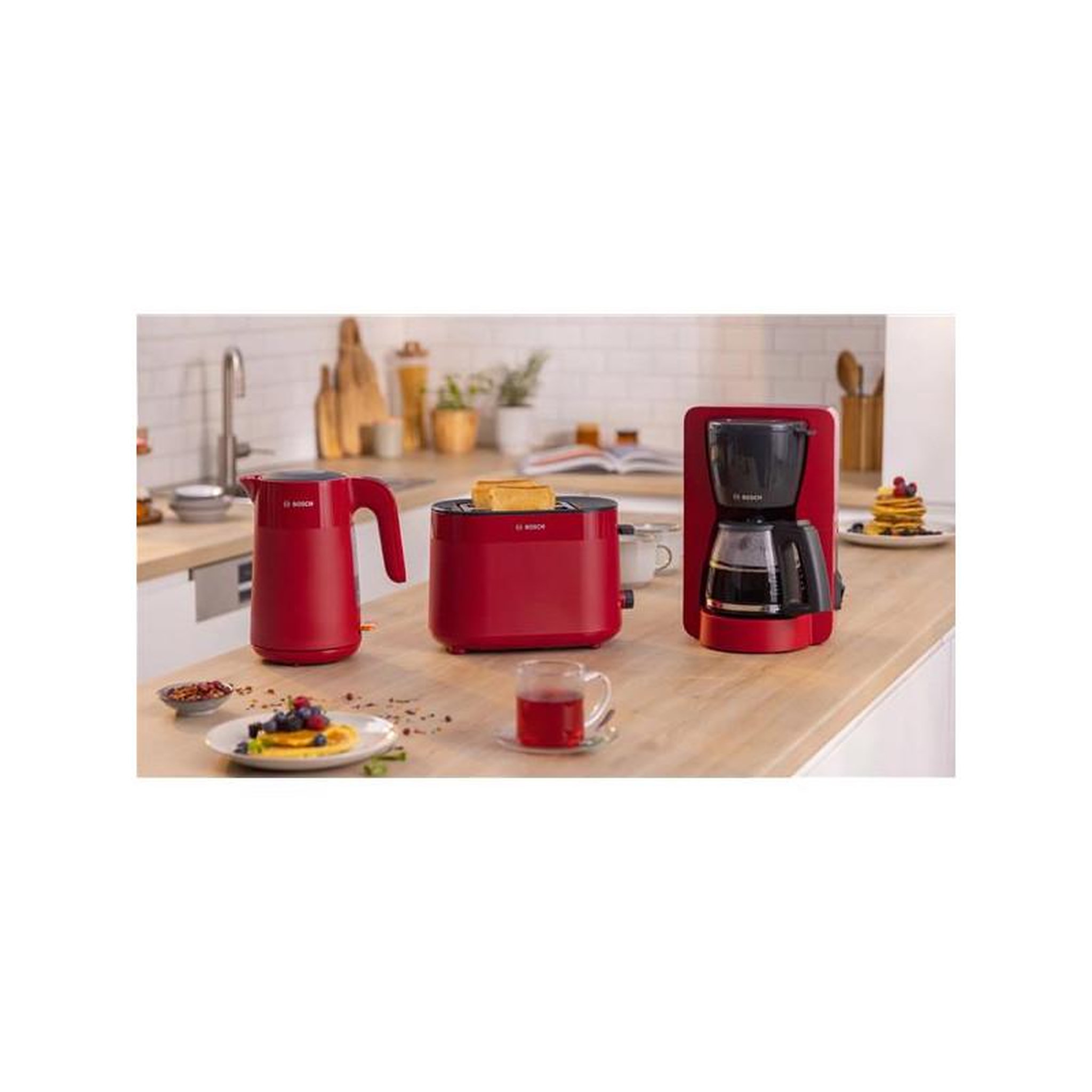 Voir la diapositive 5 : BOSCH Bouilloire électrique 1.7l 2400w rouge - twk2m164