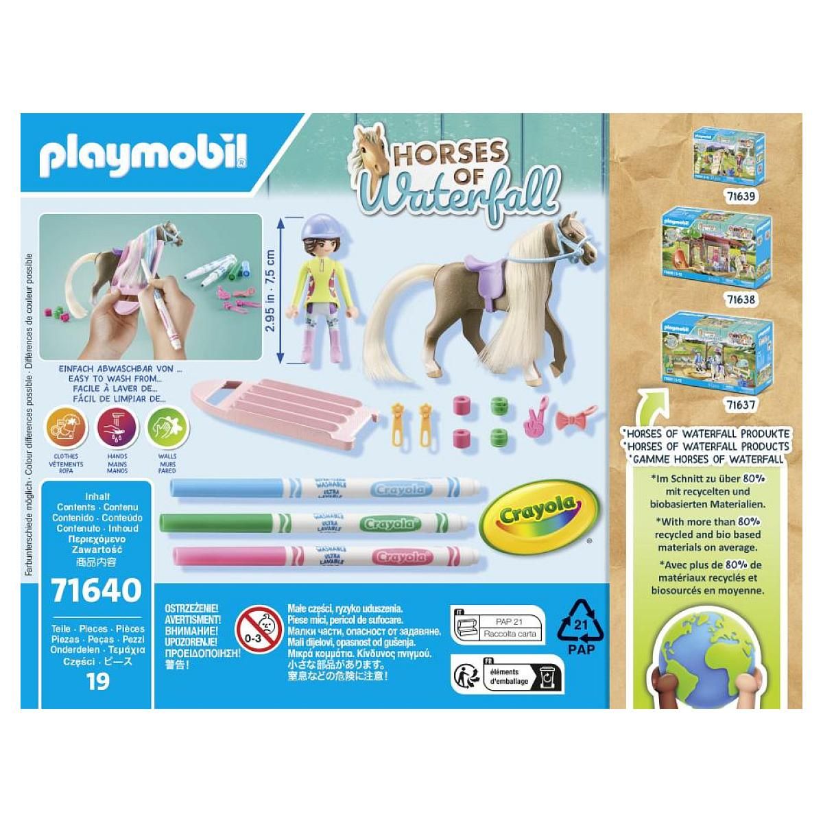 PLAYMOBIL 71640 Cavaliere avec criniere à colorier