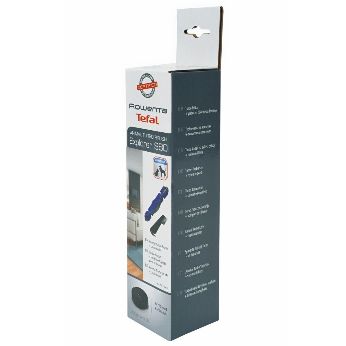 ROWENTA Turbobrosse Spécial animaux Robots Explorer S80