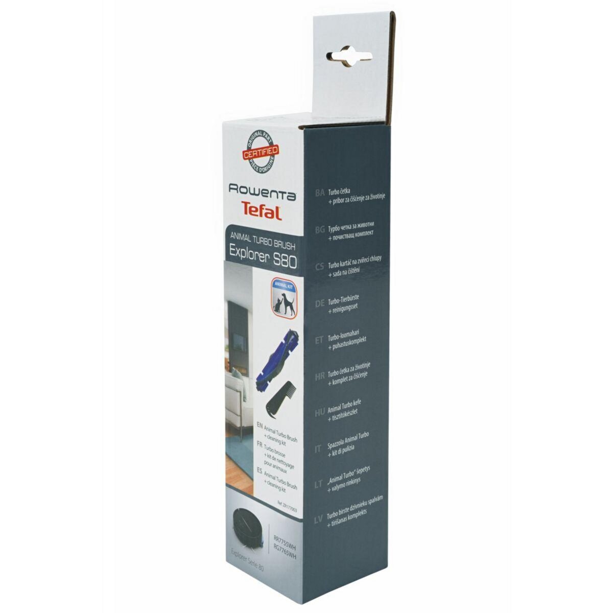 ROWENTA Turbobrosse Spécial animaux Robots Explorer S80