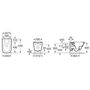 Voir la diapositive 2 : Roca Pack WC carré cuvette et abattant THE GAP SQUARE ROCA A34H47L000