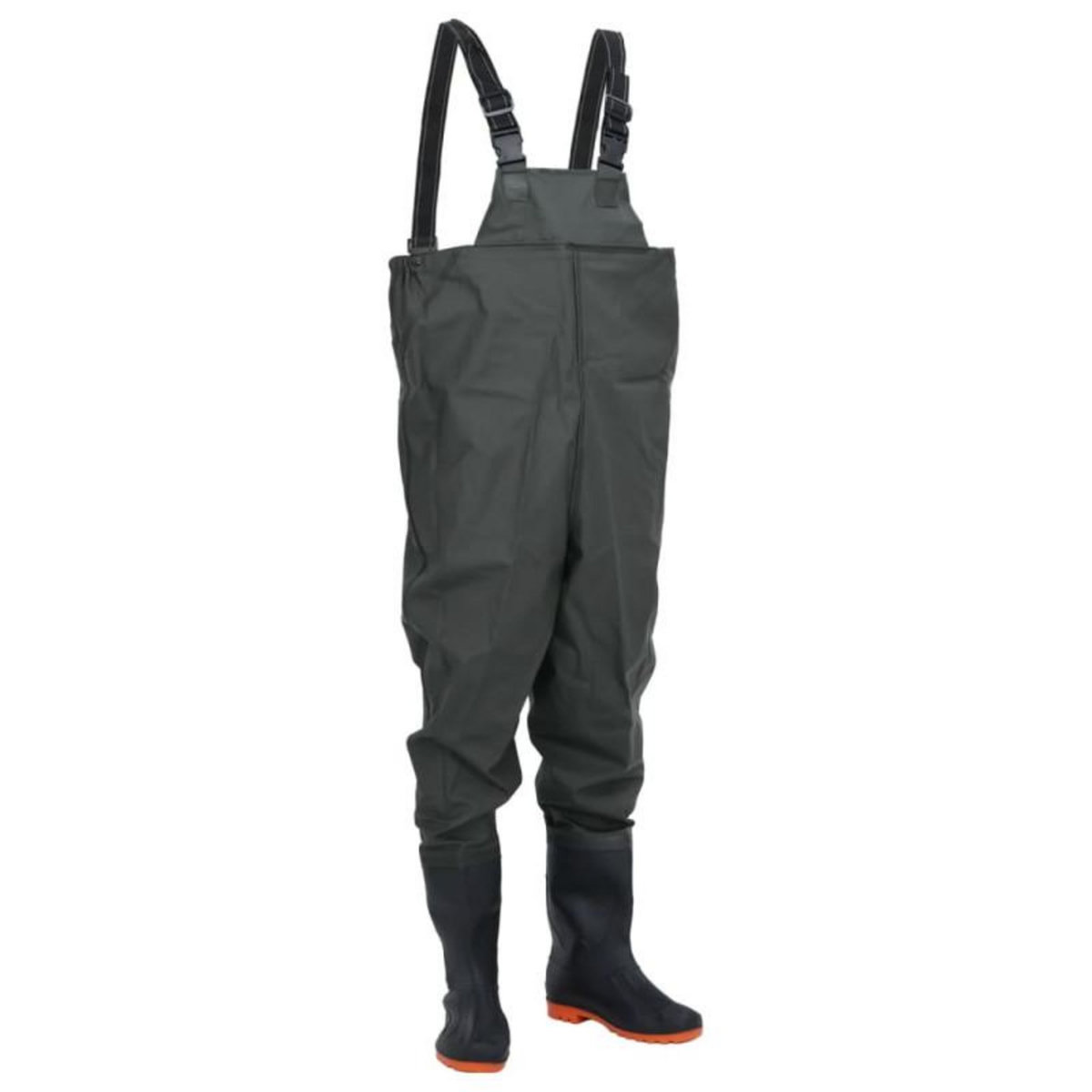VIDAXL Cuissardes avec bottes vert foncé taille 46