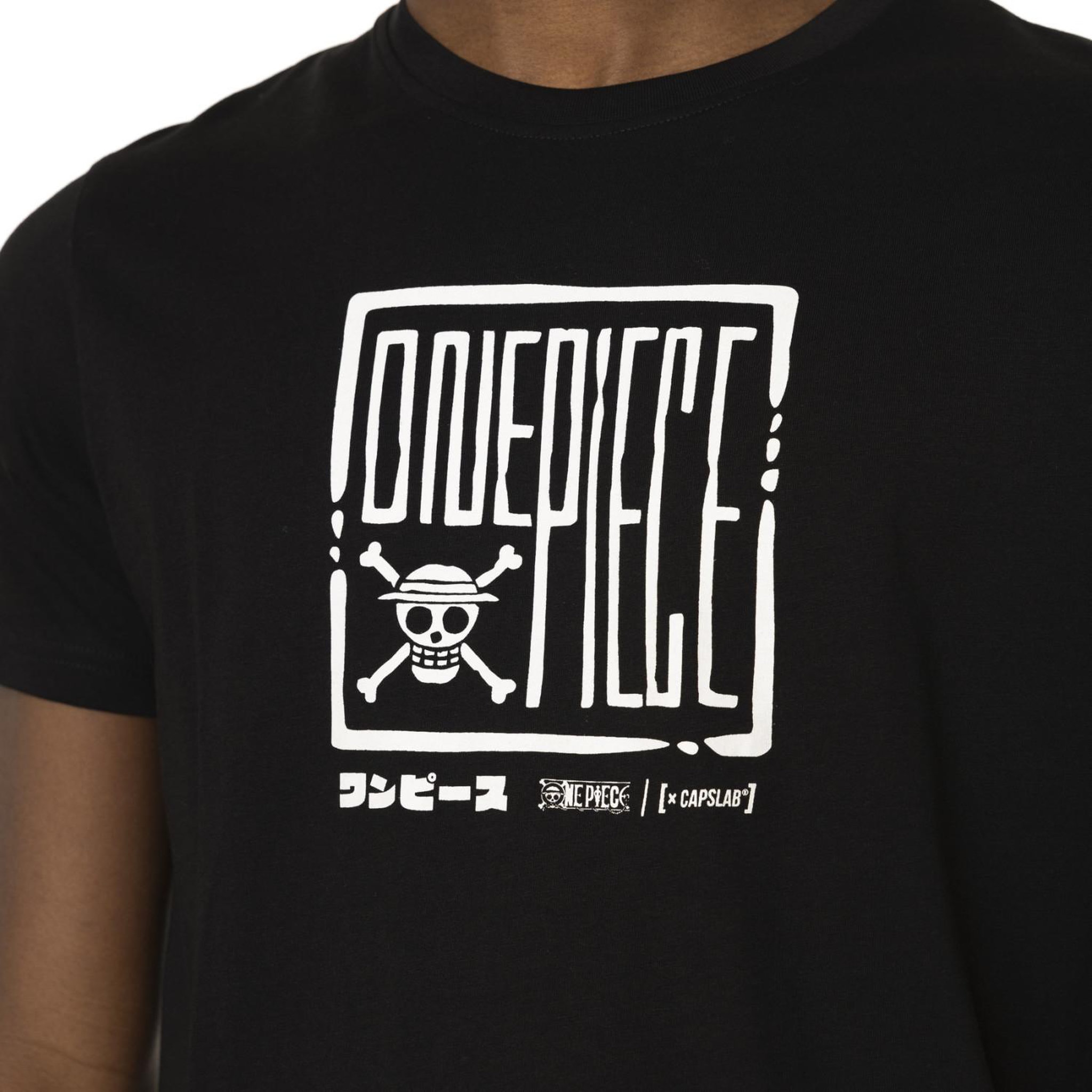 Voir la diapositive 2 : CAPSLAB T-shirt en coton homme regular fit avec print One Piece Logo