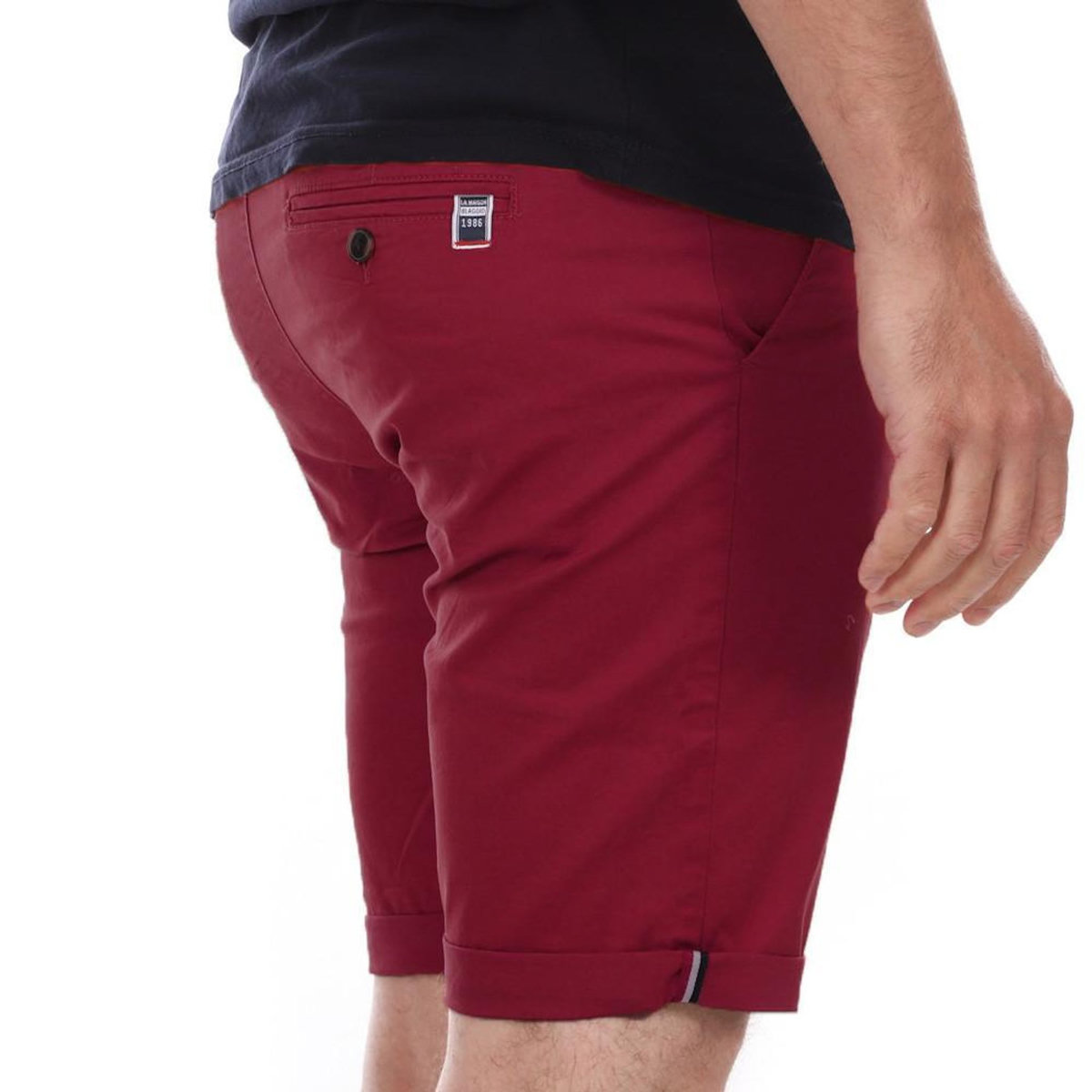 LA MAISON BLAGGIO Short Chino Bordeaux Homme La Maison Blaggio Venili