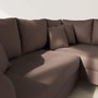 Voir la diapositive 6 : LISA DESIGN Rune - canapé d'angle droit 4 places en simili