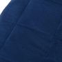 Voir la diapositive 4 : VIDAXL Couverture lestee Bleu 135x200 cm 10 kg Tissu