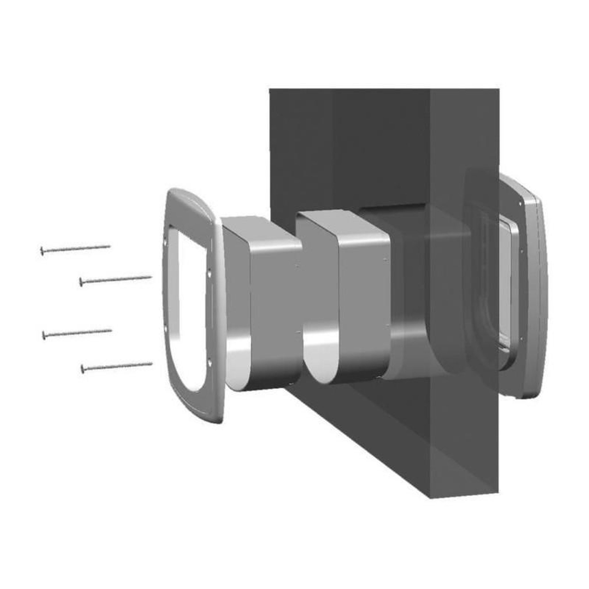 Voir la diapositive 2 : Ferplast Tunnel d'extension - FERPLAST - Pour chatieres Swing 3/5 - Gris