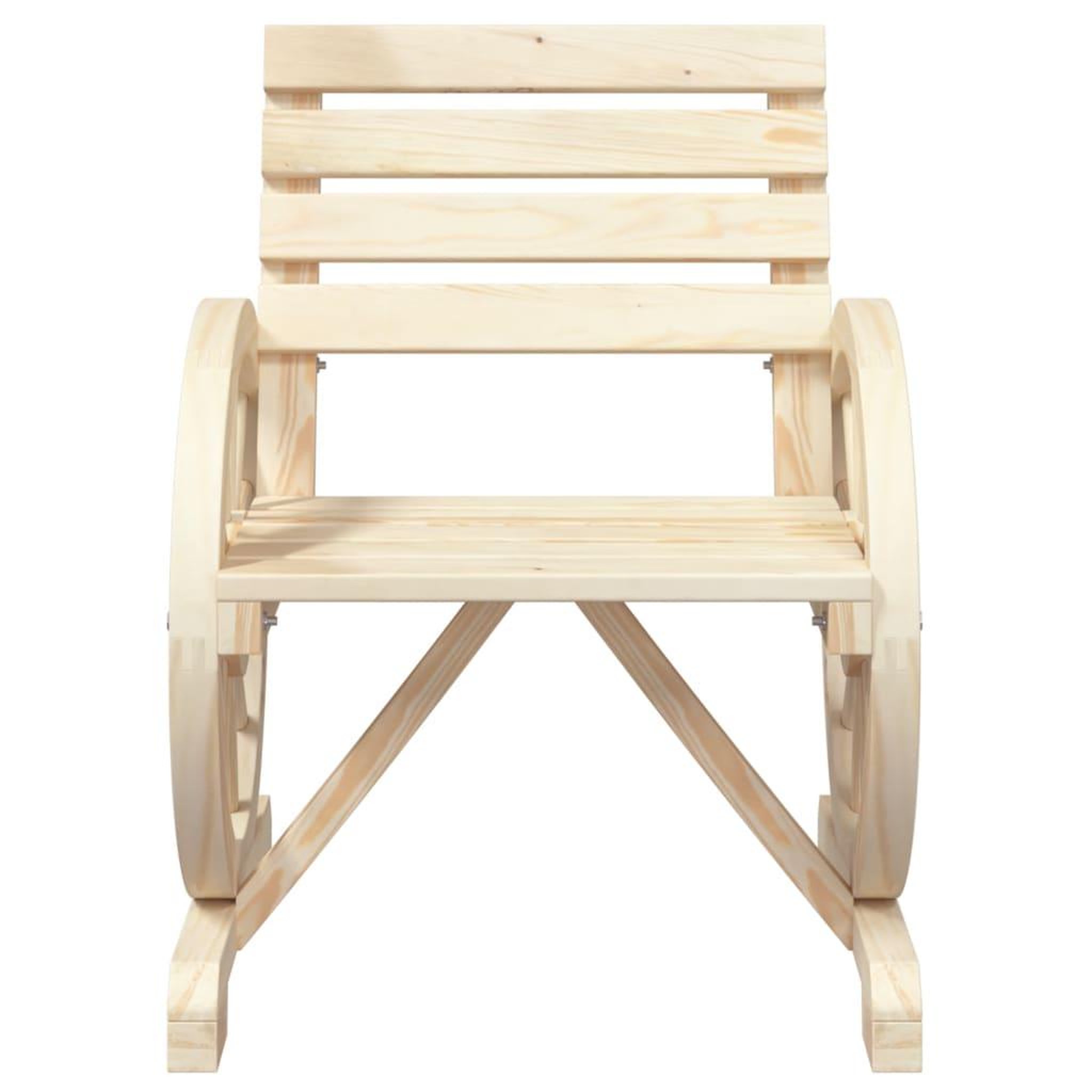 Voir la diapositive 5 : VIDAXL Salon de jardin 3 pcs bois de sapin massif