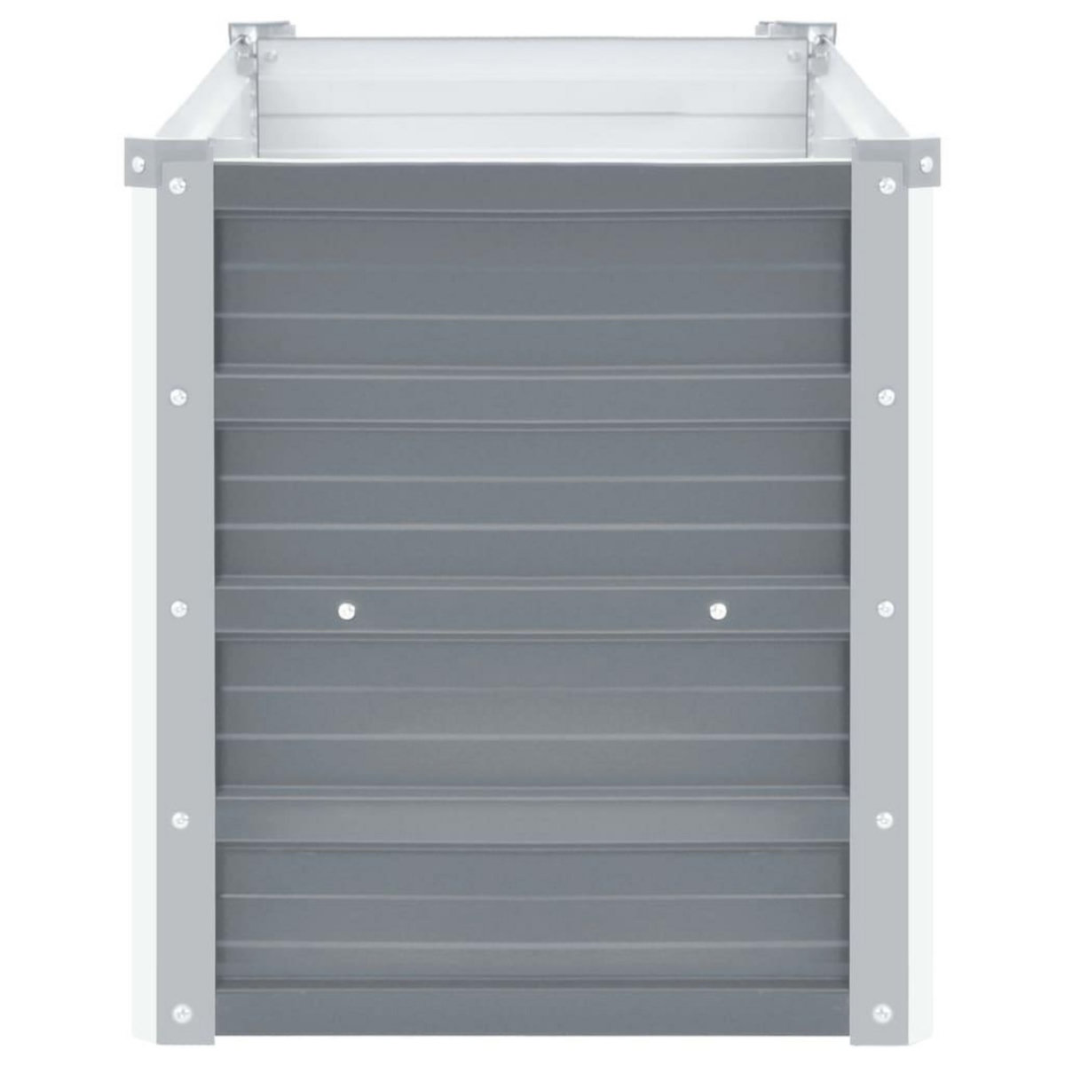 VIDAXL Lit sureleve de jardin Acier galvanise 100x40x45 cm Gris