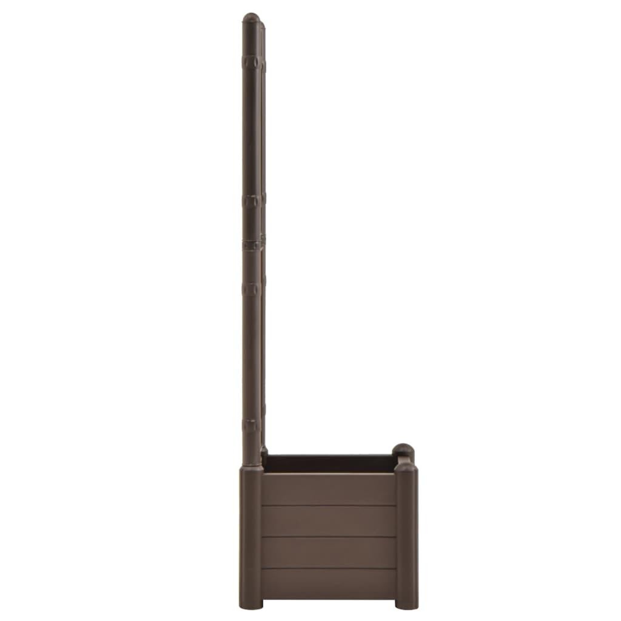 Voir la diapositive 4 : VIDAXL Jardiniere avec treillis 43x43x142 cm PP Moka