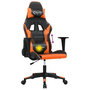 Voir la diapositive 5 : VIDAXL Chaise de jeu de massage Noir et orange Similicuir