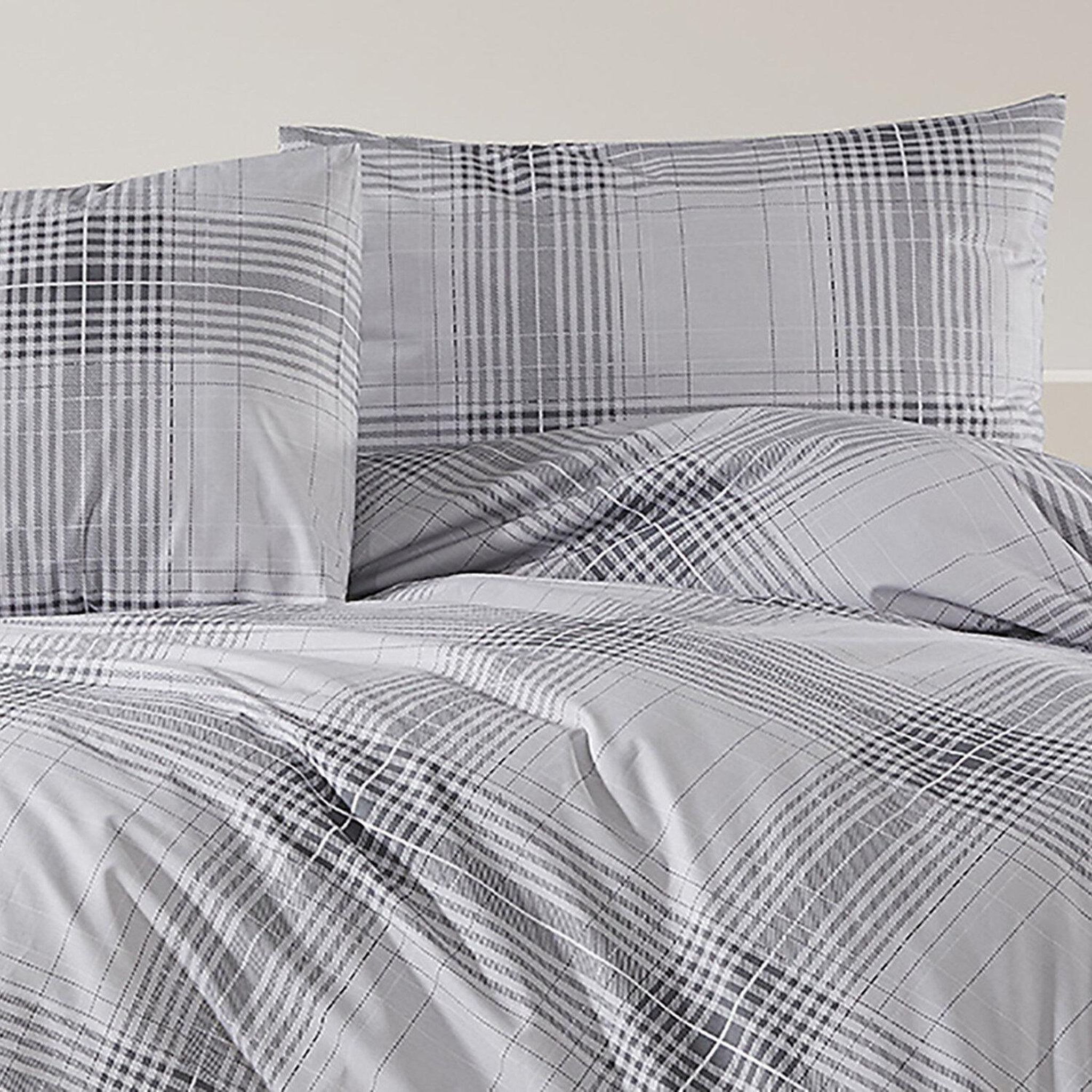 Voir la diapositive 3 : Home collection Parure housse de couette 100% coton 57 fils imprimé nimagris