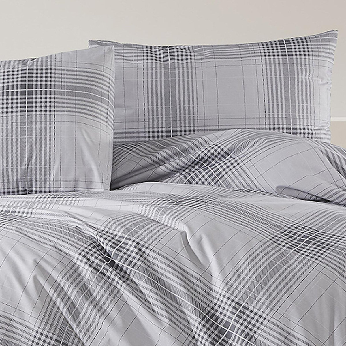 Home collection Parure housse de couette 100% coton 57 fils imprimé Nimagris