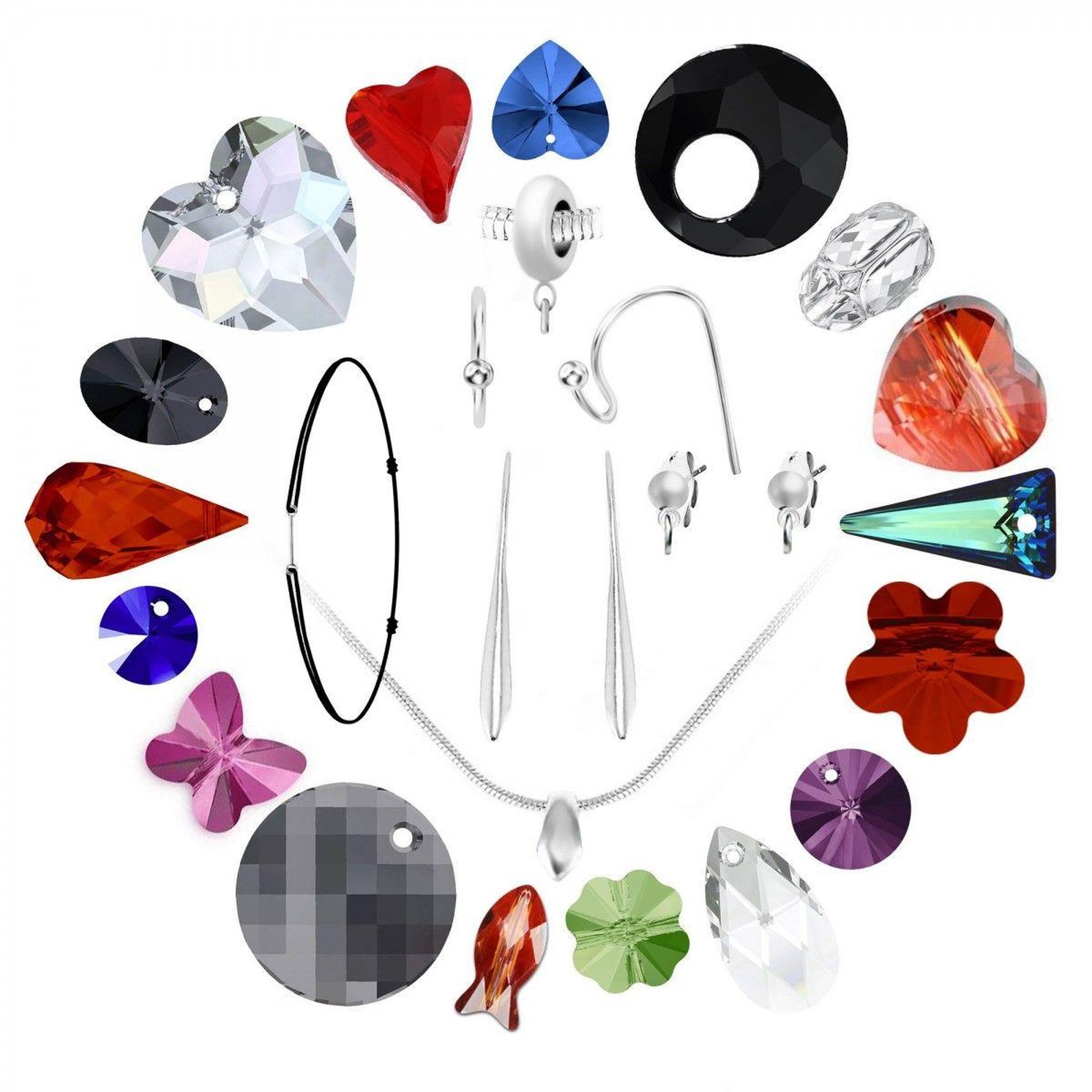 SC CRYSTAL Box mensuelle SC Crystal - Kit création de bijoux ornés de Cristaux scintillants