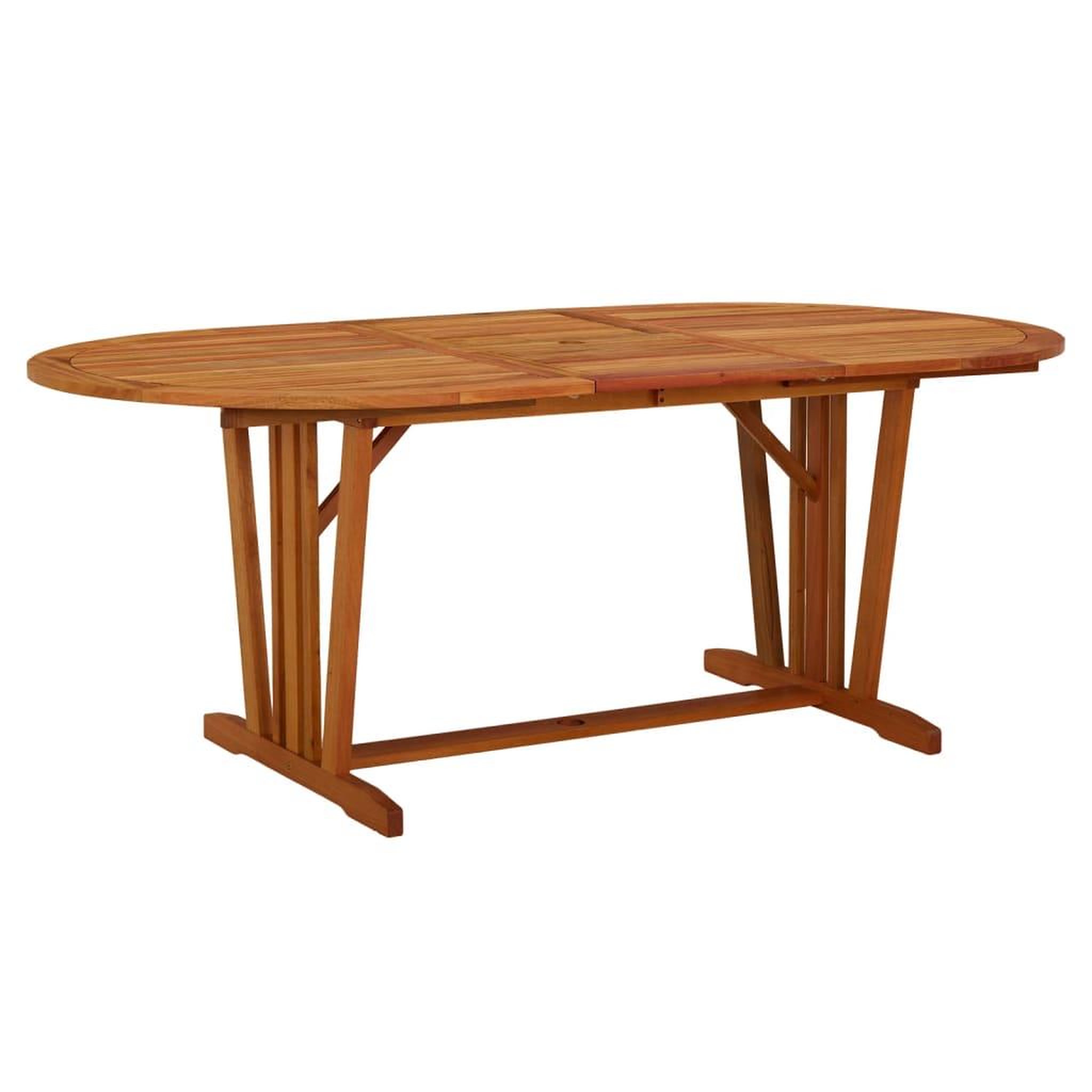 VIDAXL Table de jardin 200x100x75 cm bois d'eucalyptus solide