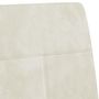 Voir la diapositive 5 : VIDAXL Chaise cantilever Blanc creme Velours