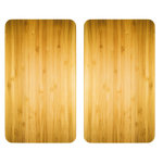 Wenko 2 Couvre-plaques universel Bois - 30 x 52 cm - Marron