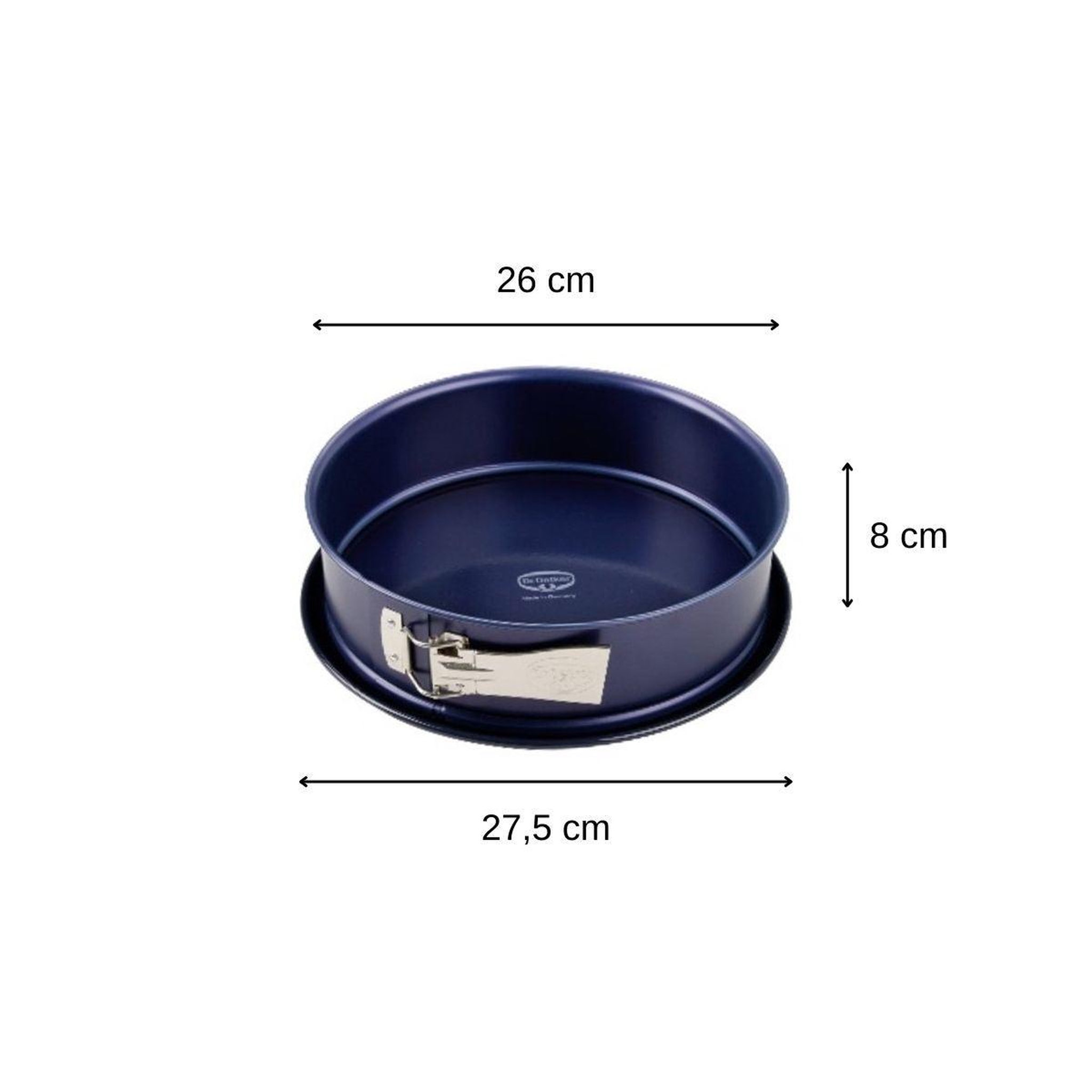 Voir la diapositive 2 : DR.OETKER Ensemble de 2 moules à manqué à charnière 26 cm dr.oetker back liebe