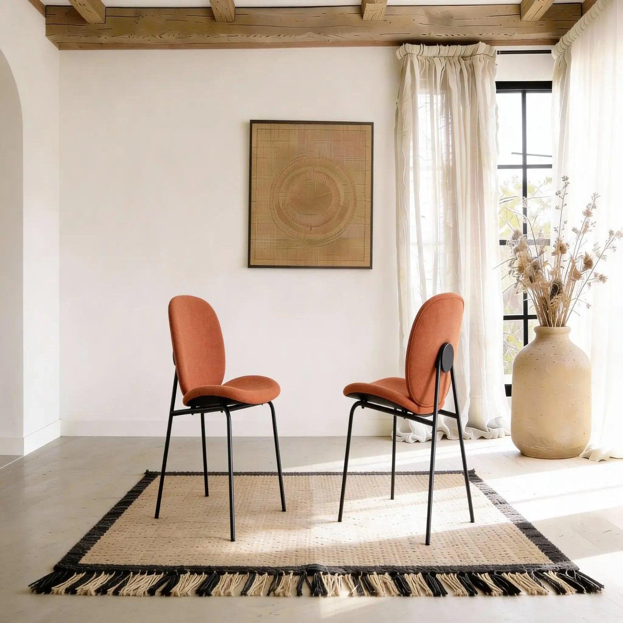 Voir la diapositive 3 : CASANOVA PARIS Line - lot de 2 chaises pieds en métal noir