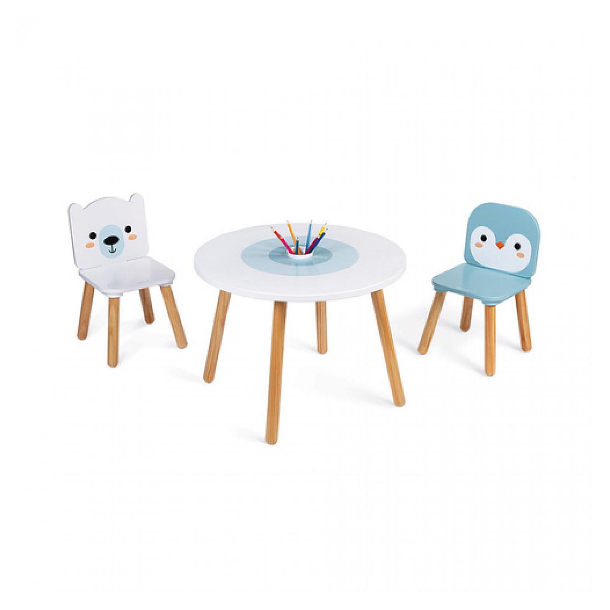 Voir la diapositive 3 : Juratoys-Janod Table et 2 chaises - Banquise