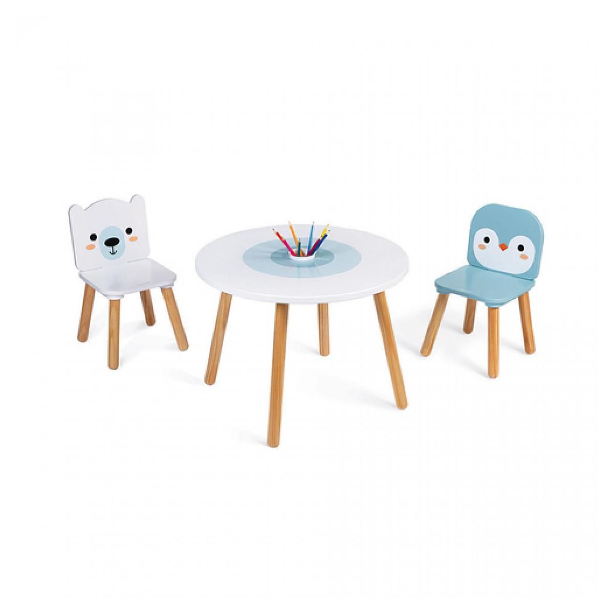 Juratoys-Janod Table et 2 chaises - Banquise